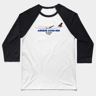 Airbus A340-500 - Air Canada "Old Colours" Baseball T-Shirt